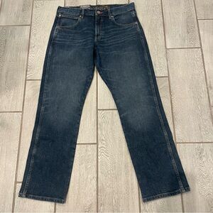 Wrangler Retro Slim Straight Jeans Mens 32x32 (34X31 Actual) Blue Denim NWT